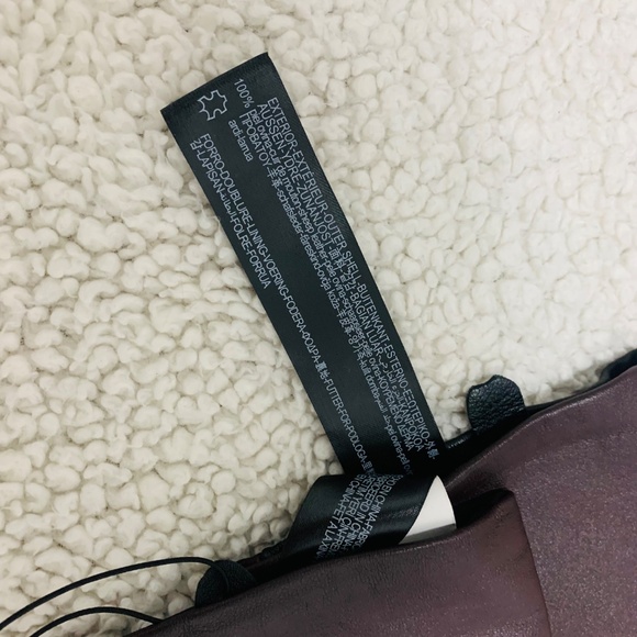 Zara burgundy colored gloves - Picture 6 of 6